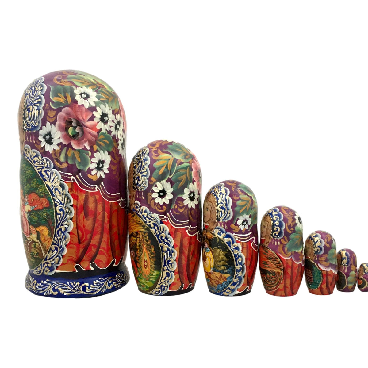Large Nesting Dolls Traditional Stacking Set. Housewarming gift