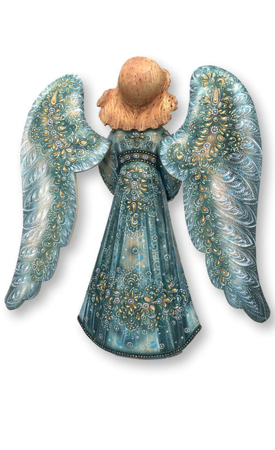 Russian angel carved wooden 