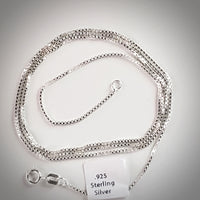 Sterling Silver Box Chain / size from 14" to 30" BuyRussianGifts Store