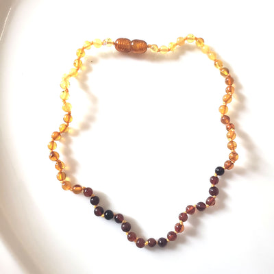 natural amber baby necklace