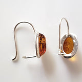 925 silver oval earrings