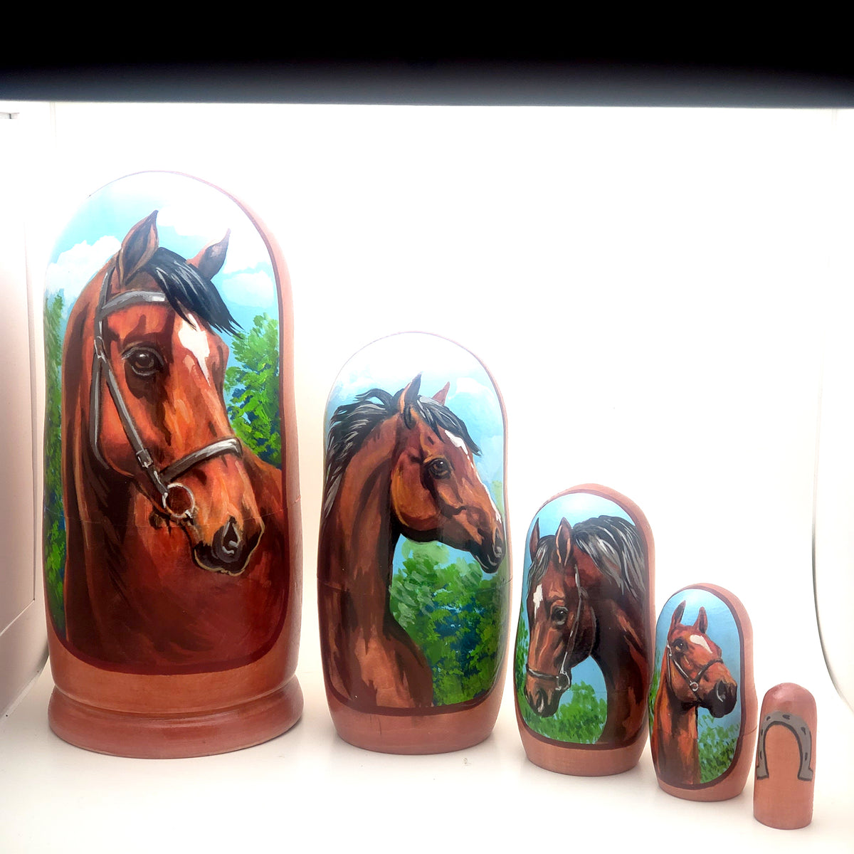 Horse store nesting dolls