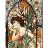 Lacquer Box Evening Contemplation Inspired by Mucha