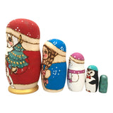 Santa Stacking Dolls Set of 5 BuyRussianGifts Store