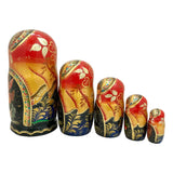 Russian Matryoshka Dolls Firebird Set of 5 BuyRussianGifts Store