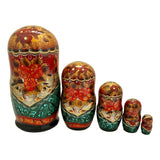 Green Russian Dolls 5 Piece Set BuyRussianGifts Store