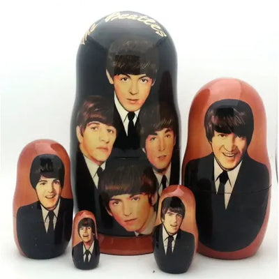 Beatles Nesting Doll -- 7" Tall