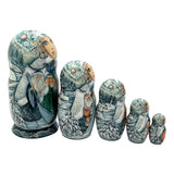 One of the Kind Russian Fairy Tale Matryoshka set of 5 BuyRussianGifts Store