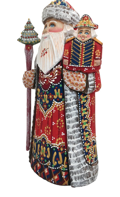 Russian Father Frost Nutcracker Red BuyRussianGifts Store