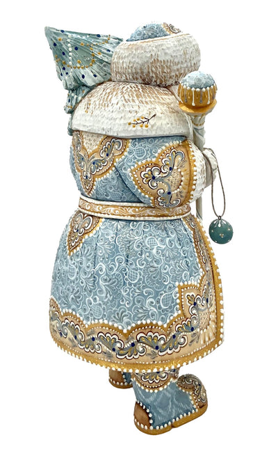 Russian Father Frost White Blue Coat BuyRussianGifts Store