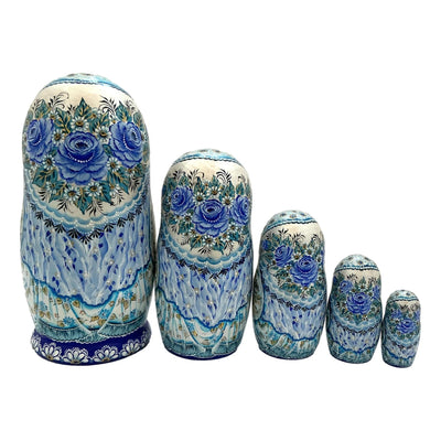 Matryoshka Famous Gzhel Style BuyRussianGifts Store