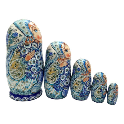 Matryoshka Famous Gzhel Style BuyRussianGifts Store