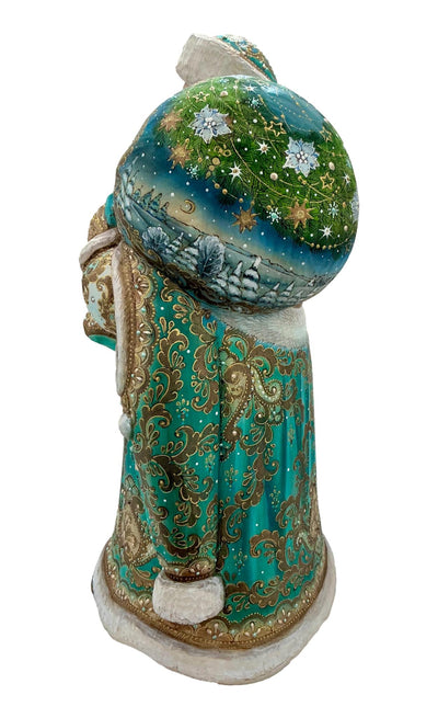 17” Tall Russian Father Frost Turquoise Gold BuyRussianGifts Store