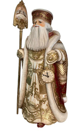 17” tall Russian Father Frost Red Gold One of a kind. BuyRussianGifts Store
