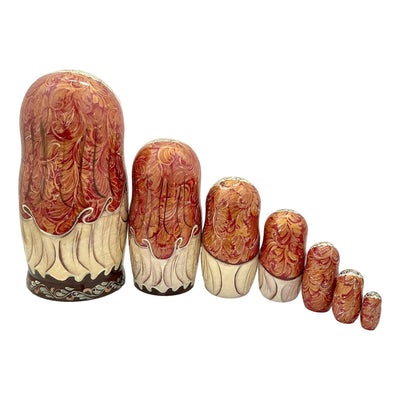 Christmas Russian Nesting Dolls Set of 7 BuyRussianGifts Store