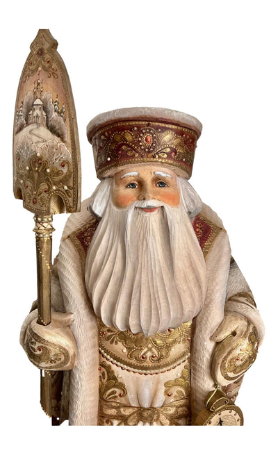 17” tall Russian Father Frost Red Gold One of a kind. BuyRussianGifts Store