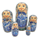 Nesting Dolls Blue Firebird BuyRussianGifts Store