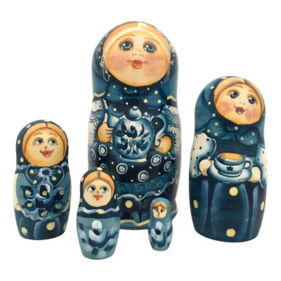 Blue Russian doll