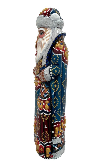 Santa Claus Blue Russian Doll BuyRussianGifts Store