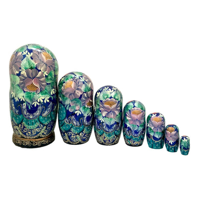 Large Nesting Dolls Russian Winter Set of 7 BuyRussianGifts Store
