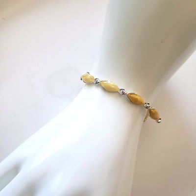 Butterscotch Amber Link Bracelet BuyRussianGifts