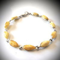 Butterscotch Amber Link Bracelet BuyRussianGifts