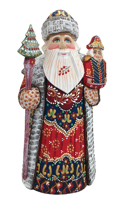 Russian Father Frost Nutcracker Red BuyRussianGifts Store