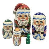 Santa with Russian Samovar Nesting Doll Set BuyRussianGifts Store