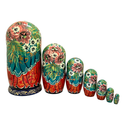 Russian Winter Nesting Dolls Set of 7 BuyRussianGifts Store