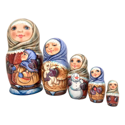 Russian Farm Girls Nesting Dolls for Kids BuyRussianGifts Store