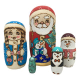 Unique Santa with a Friends Nesting Doll Set BuyRussianGifts Store