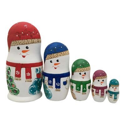 Family of Snowmen Nesting Dolls BuyRussianGifts Store