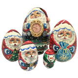 Russian nesting dolls Santa Claus 