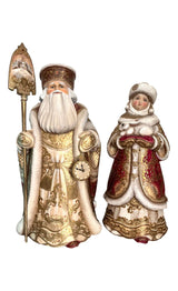 Large Grandfather Frost Snowmaiden Unique Russian Art BuyRussianGifts Store