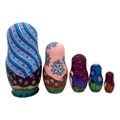 Cat Mama Kittens Authentic Russian Nesting Dolls BuyRussianGifts Store