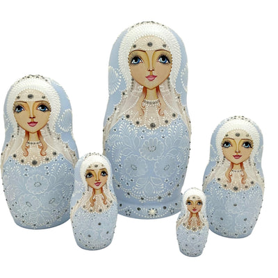 Collectible Russian Matryoshka Blue Dolls BuyRussianGifts Store