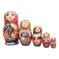 Cats Russian dolls 5 Pieces Set