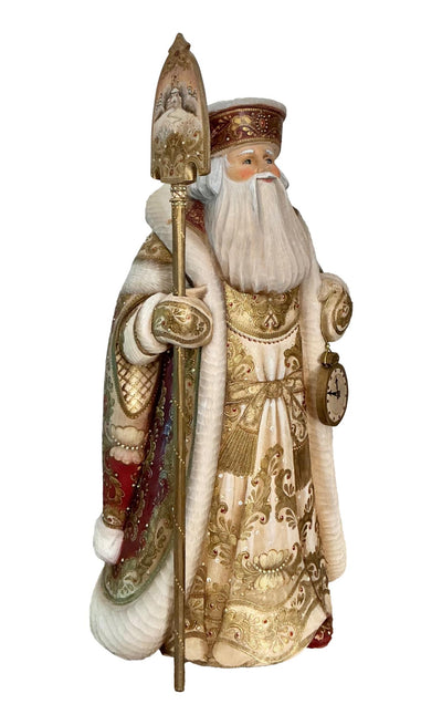 17” tall Russian Father Frost Red Gold One of a kind. BuyRussianGifts Store