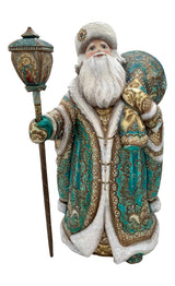 17” Tall Russian Father Frost Turquoise Gold BuyRussianGifts Store