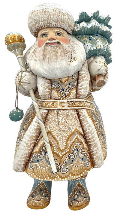 Russian Father Frost White Blue Coat BuyRussianGifts Store