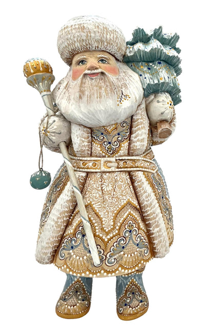 Russian Father Frost White Blue Coat BuyRussianGifts Store