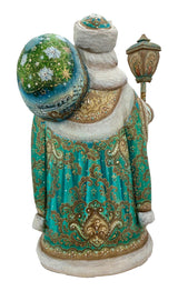 17” Tall Russian Father Frost Turquoise Gold BuyRussianGifts Store