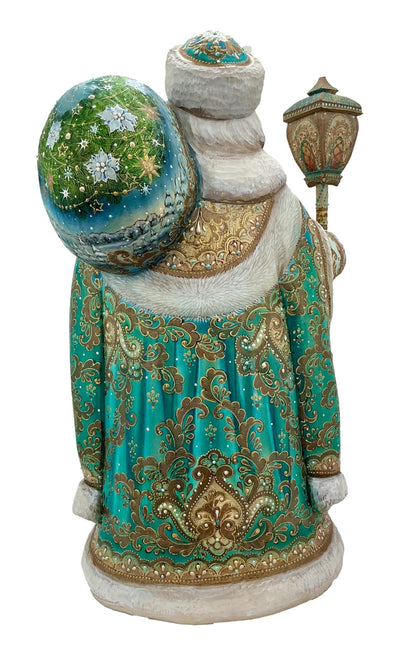 17” Tall Russian Father Frost Turquoise Gold BuyRussianGifts Store