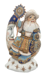 Russian Santa riding a Blue Moon BuyRussianGifts Store