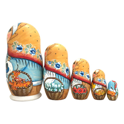 Russian Winter Christmas Nesting Dolls BuyRussianGifts Store