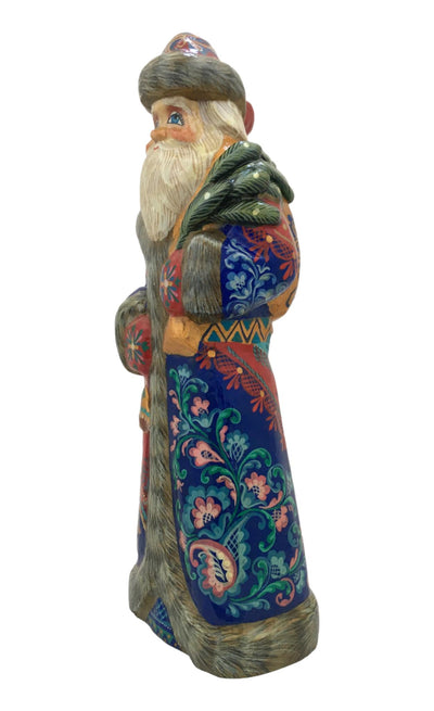 Blue Santa with Bird BuyRussianGifts Store