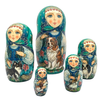 Collectible Nesting Dolls Dogs BuyRussianGifts Store