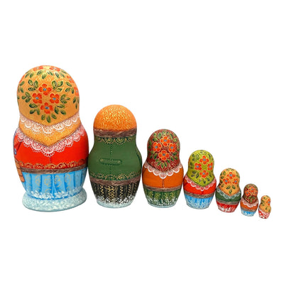 One of a Kind Russian Nesting Dolls 7 pieces set BuyRussianGifts Store