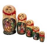 Russian Summer Matryoshka Dolls Set of 5 BuyRussianGifts Store