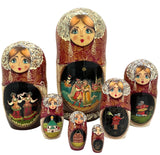 Large Matryoshka 7 Pieces Set Fairytale for Kids BuyRussianGifts Store